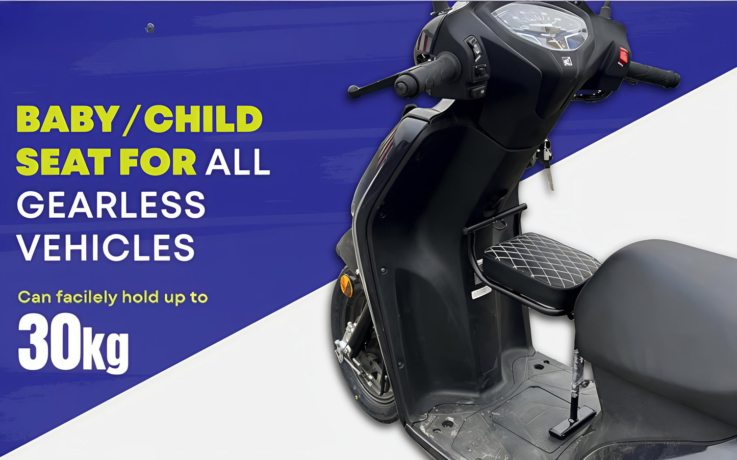 Universal Folding Baby Seat for Scooters – Safe & Sturdy