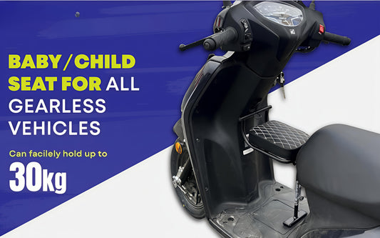Universal Folding Baby Seat for Scooters – Safe & Sturdy