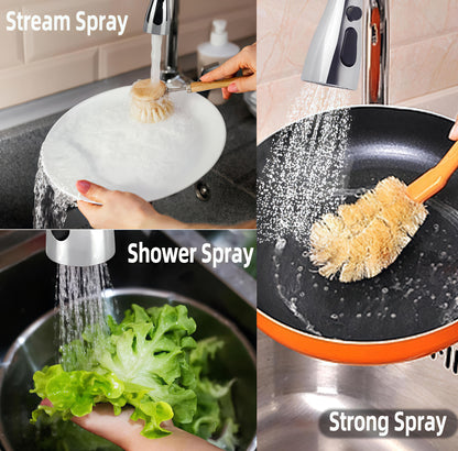 360° Rotating Kitchen Faucet Extension – 3 Modes (Pack of 1)