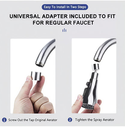 360° Rotating Kitchen Faucet Extension – 3 Modes (Pack of 1)
