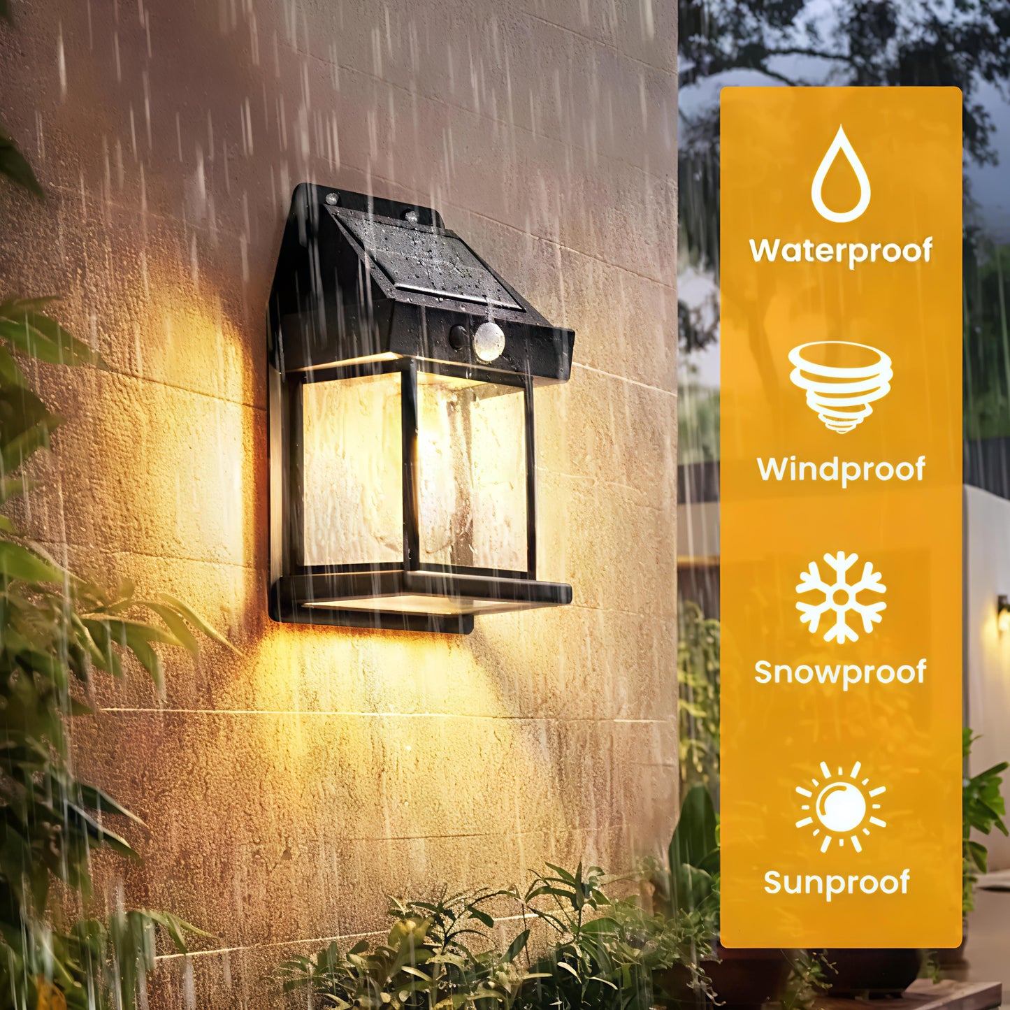 Motion Sensor Solar Door Lights (Pack of 2)